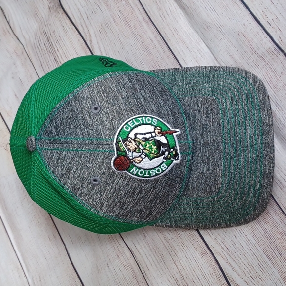 Boston Celtics cap. Heather gray & green. #NBA#CelticsLogo#Basketball#Cap - Picture 2 of 8